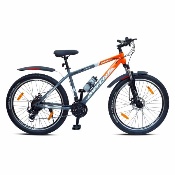 Ignite-27.5 Single Speed Front Suspension Disc Brake Non IBC Orange Grey 27.5 Adult-Mountain Cycle