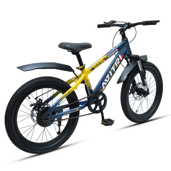 Comet-20 Single Speed Front Suspension Disc Brake Non IBC Yellow Blue 20 Kids-Mountain Cycle - Image 2