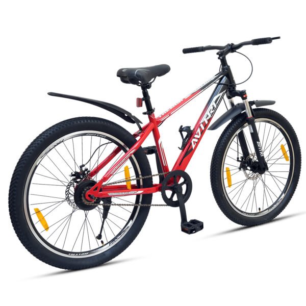 Tremor-26 Single Speed Disc Brake  Adult-Mountain Cycle-Black Red - Image 2