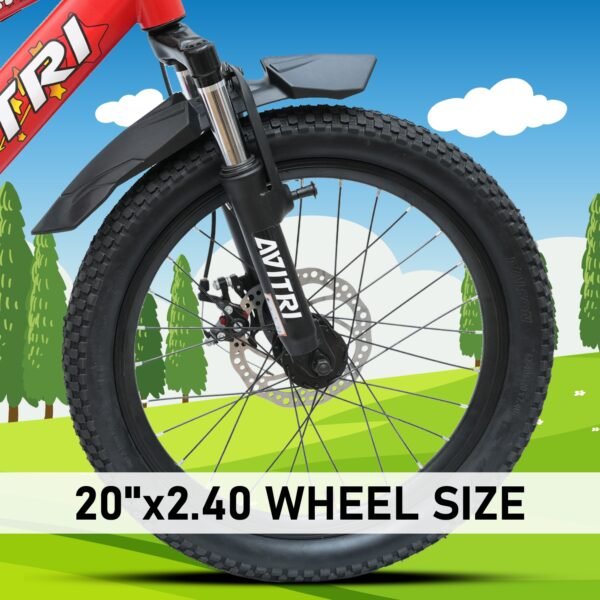 Comet-20 Single Speed Front Suspension Disc Brake Non IBC Red 20 Kids-Mountain Cycle - Image 7