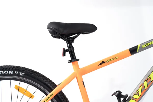 Ignite-29 Single Speed Front Suspension Disc Brake Non IBC Grey Orange 29 Adult-Mountain Cycle - Image 2