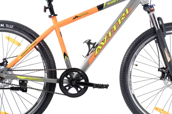 Ignite-29 Single Speed Front Suspension Disc Brake Non IBC Grey Orange 29 Adult-Mountain Cycle - Image 3