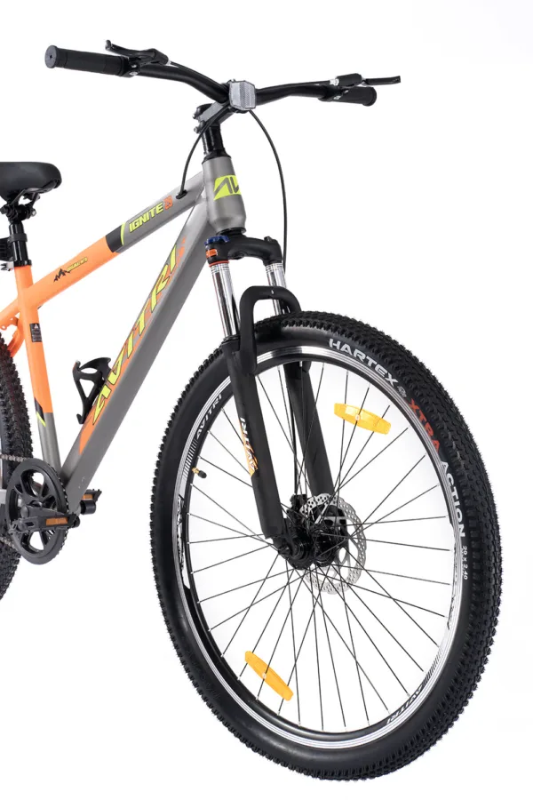 Ignite-29 Single Speed Front Suspension Disc Brake Non IBC Grey Orange 29 Adult-Mountain Cycle - Image 7