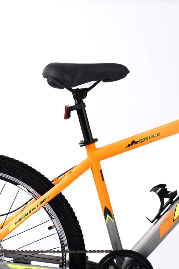 Ignite-27.5 Single Speed Front Suspension Disc Brake Non IBC Orange Grey 27.5 Adult-Mountain Cycle - Image 5