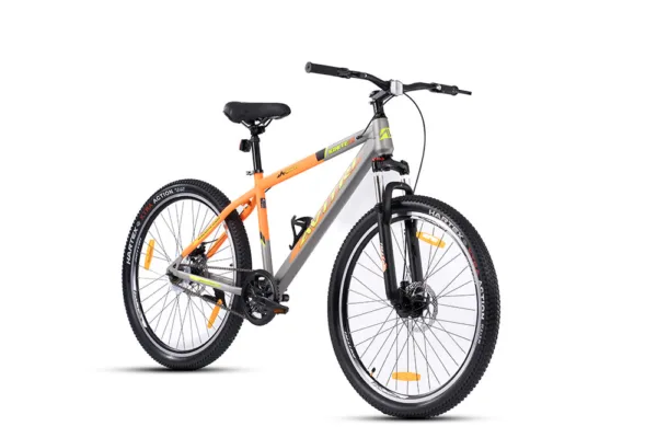 Ignite-27.5 Single Speed Front Suspension Disc Brake Non IBC Orange Grey 27.5 Adult-Mountain Cycle - Image 3
