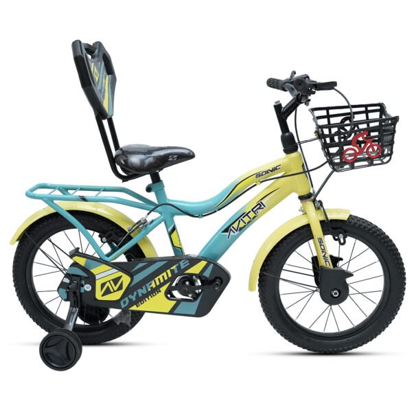 Sonic-16 Single Speed V Brake  Kids-Recreation Cycle-Yellow Blue
