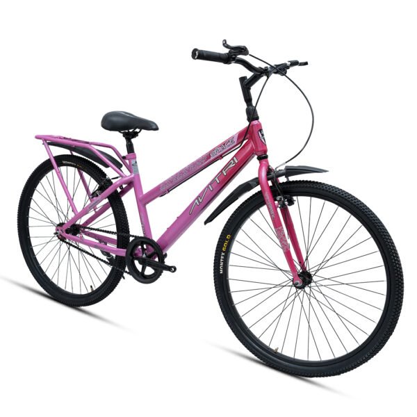 Grace-26 Single Speed V Brake  Women Bike-City Bike-Pink - Image 2