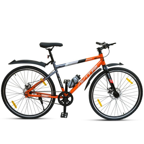 Mamba-700C Single Speed Disc Brake  Adult-Hybrid Cycle/City Bike-Orange