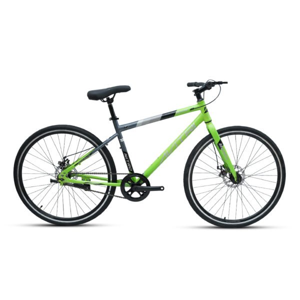 Mamba-700C Single Speed Disc Brake  Adult-Hybrid Cycle/City Bike-Green