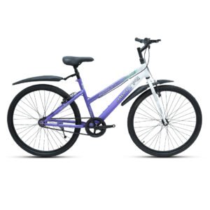 Grace-26 Single Speed V Brake  Women Bike-City Bike-White purple