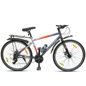 Mamba-700C 21 Gear Disc Brake  Adult-Hybrid Cycle/City Bike-Grey