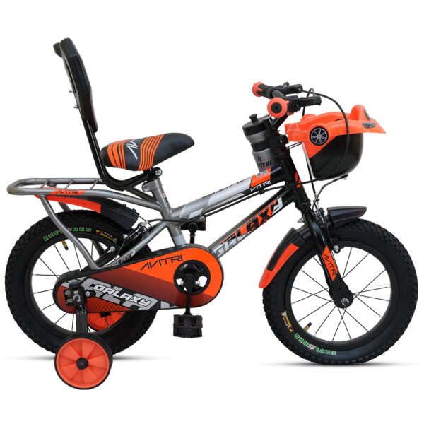 Galaxy-14 Single Speed V Brake  Kids-Recreation Cycle-Grey Orange
