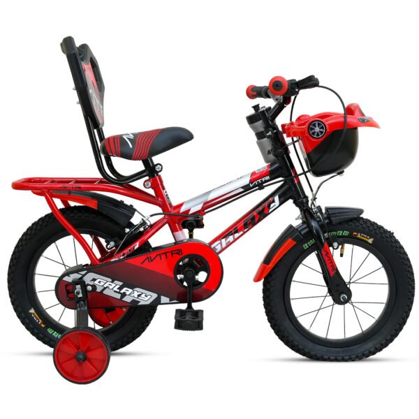 Galaxy-14 Single Speed V Brake  Kids-Recreation Cycle-Red Black