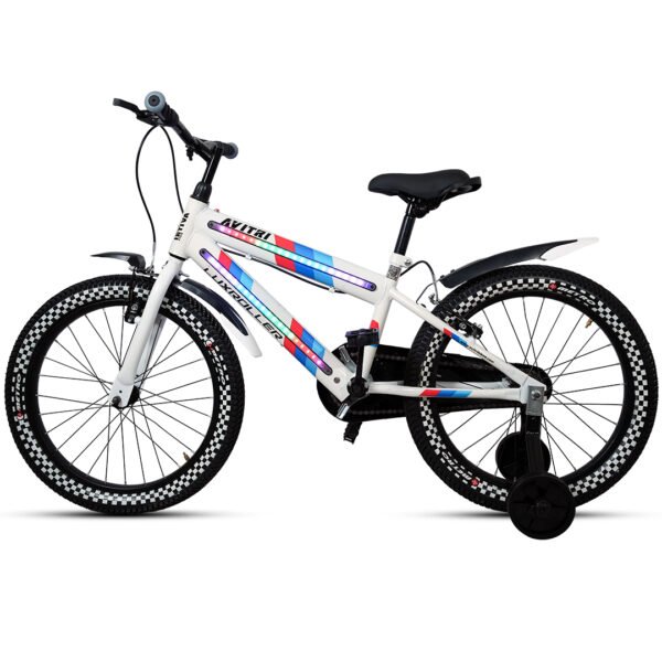 Luxroller-20 Single Speed V Brake  Kids-Recreation Cycle-White - Image 2