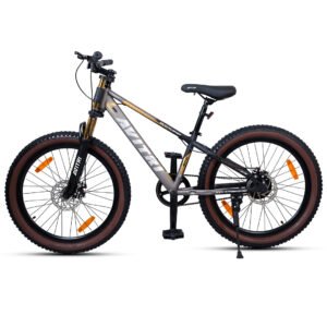 Mudcrusher-24 Single Speed Disc Brake  Kids-Mountain Cycle-Grey Black