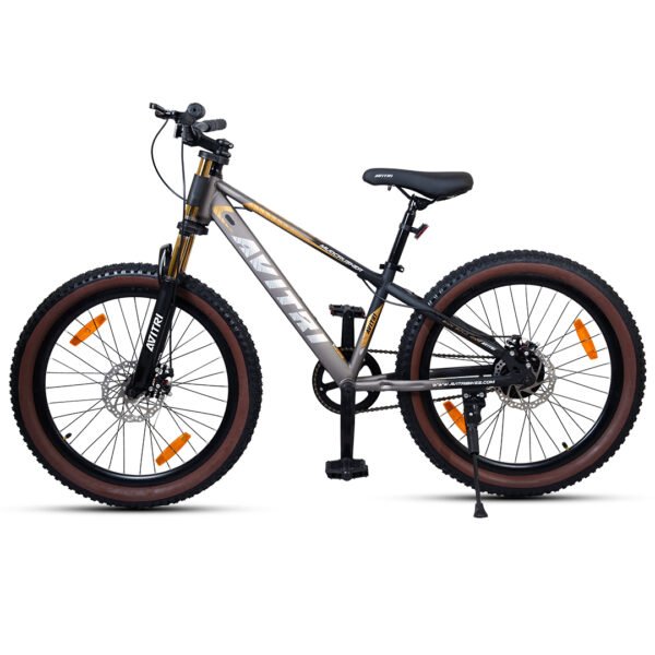 Mudcrusher-26 Single Speed Disc Brake  Adult-Mountain Cycle-Grey Black