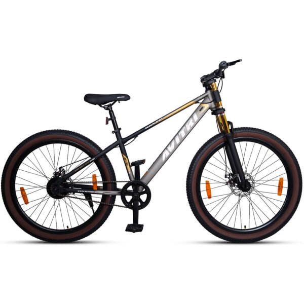 Mudcrusher-27.5 Single Speed Disc Brake  Adult-Mountain Cycle-Grey Black