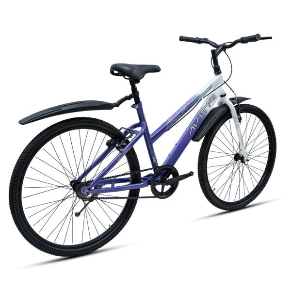 Grace-26 Single Speed V Brake  Women Bike-City Bike-White purple - Image 2