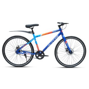 Mamba-700C Single Speed Disc Brake  Adult-Hybrid Cycle/City Bike-Blue