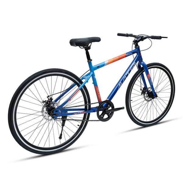 Mamba-700C Single Speed Disc Brake  Adult-Hybrid Cycle/City Bike-Blue - Image 2