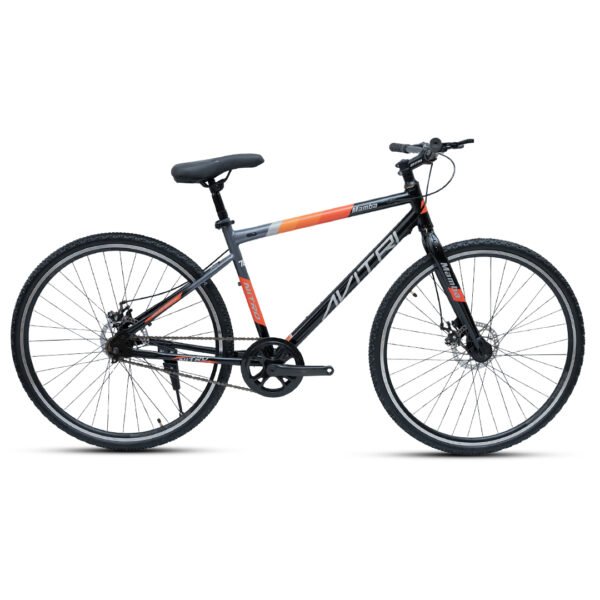 Mamba-700C Single Speed Disc Brake  Adult-Hybrid Cycle/City Bike-Black