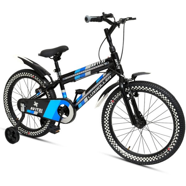 Luxroller-20 Single Speed V Brake  Kids-Recreation Cycle-Black - Image 2