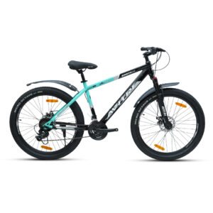 Ignite-27.5 Single Speed Front Suspension Disc Brake Non IBC Black Green 27.5 Adult-Mountain Cycle