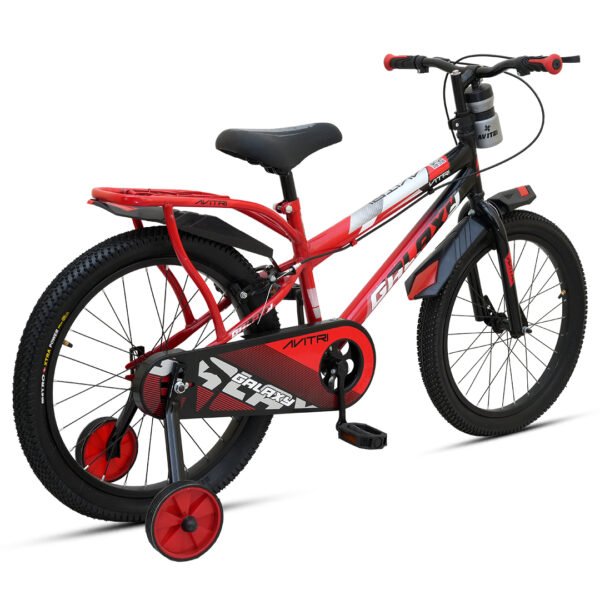 Galaxy-20 Single Speed V Brake  Kids-Recreation Cycle-Red Black - Image 3
