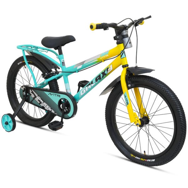 Galaxy-20 Single Speed V Brake  Kids-Recreation Cycle-Green Yellow - Image 2
