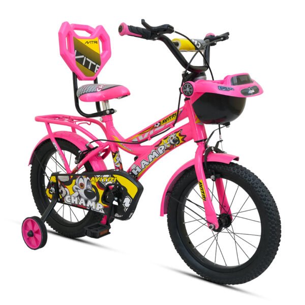 Champ-16 Single Speed V Brake  Kids-Recreation Cycle-Pink - Image 2