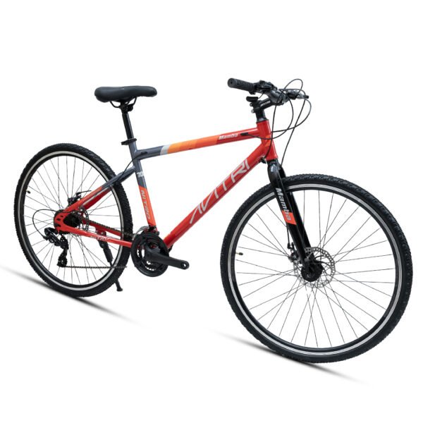 Mamba-700C 21 Gear Disc Brake  Adult-Hybrid Cycle/City Bike-Red - Image 2