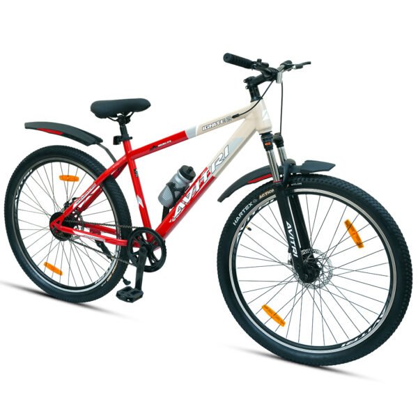 Ignite-29 Single Speed Front Suspension Disc Brake Non IBC Red White 29 Adult-Mountain Cycle - Image 4