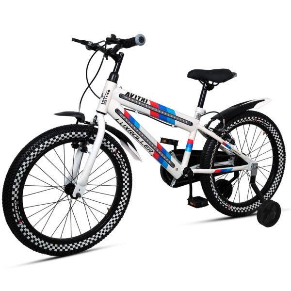 Luxroller-20 Single Speed V Brake  Kids-Recreation Cycle-White - Image 3