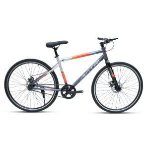 Mamba-700C Single Speed Disc Brake  Adult-Hybrid Cycle/City Bike-Silver