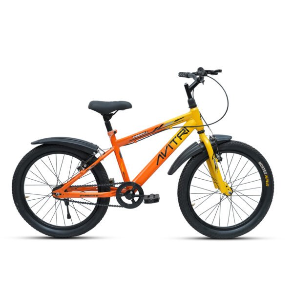 Fireball-20 Single Speed V Brake  Kids-Recreation Cycle-Yellow Orange