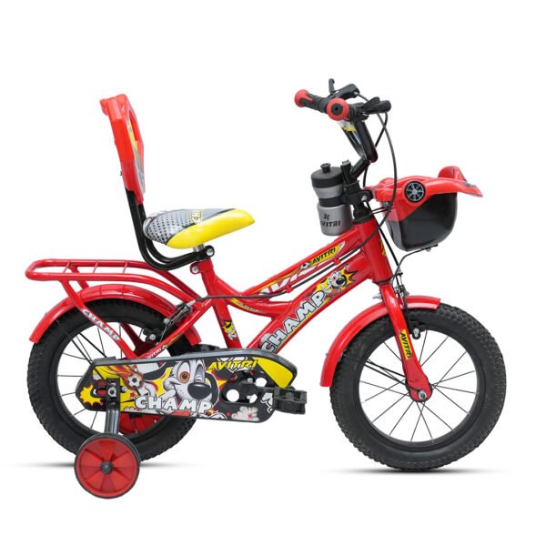 Champ-14 Single Speed V Brake  Kids-Recreation Cycle-Red