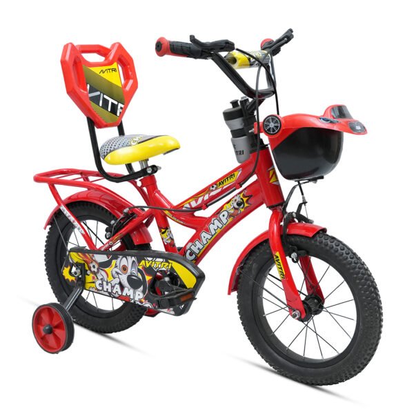 Champ-16 Single Speed V Brake  Kids-Recreation Cycle-Red - Image 2