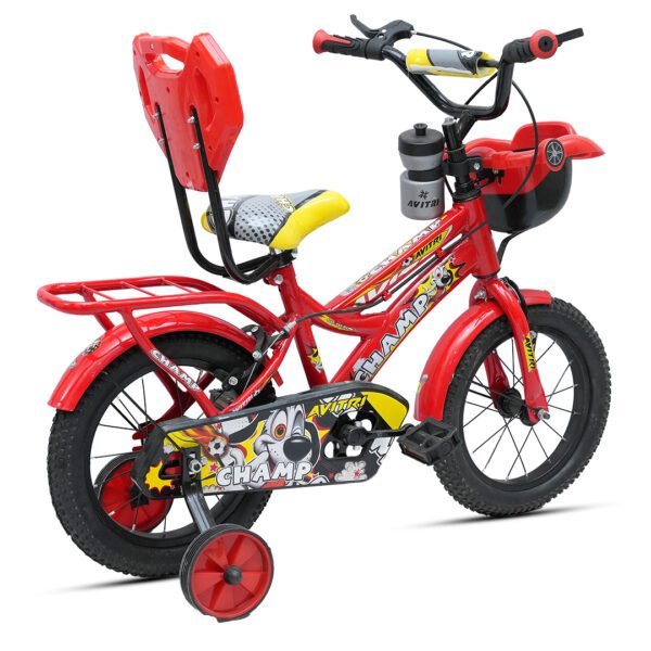 Champ-14 Single Speed V Brake  Kids-Recreation Cycle-Red - Image 2