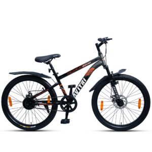 WildFlame-24 Single Speed Disc Brake  Kids-Mountain Cycle-Grey Black
