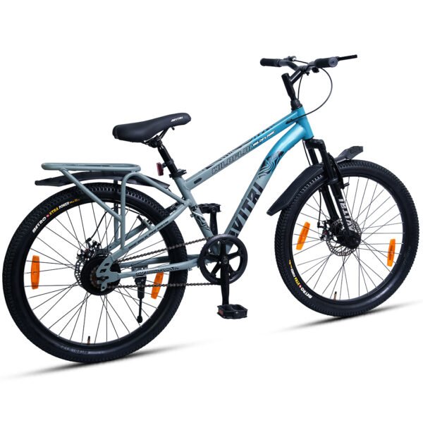 WildFlame-24 Single Speed Disc Brake  Kids-Mountain Cycle-Grey Blue - Image 3