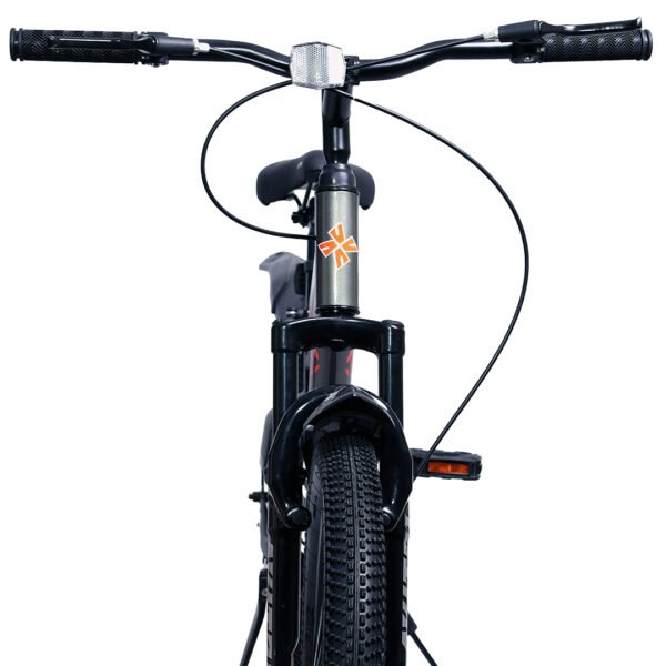 WildFlame-24 Single Speed Disc Brake  Kids-Mountain Cycle-Grey Black - Image 4
