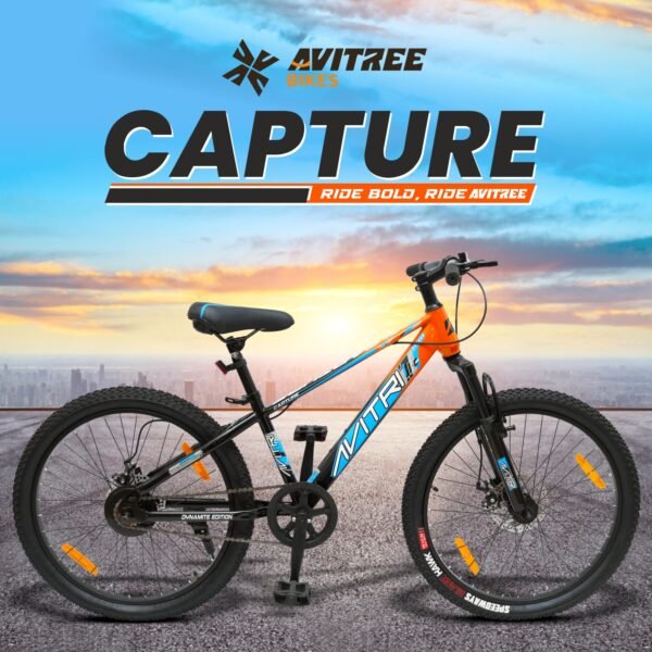 Capture-29 Single Speed Front Suspension Disc Brake Non IBC Black Orange 29 Adult-Mountain Cycle - Image 9