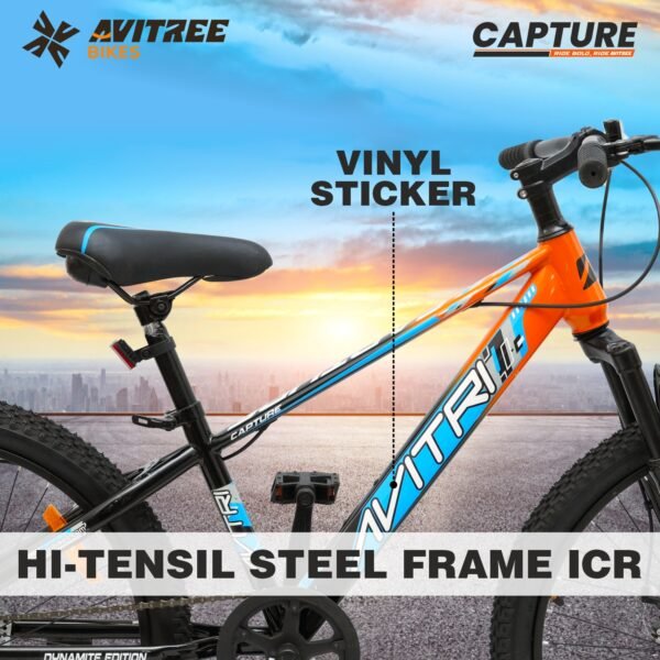 Capture-29 Single Speed Front Suspension Disc Brake Non IBC Black Orange 29 Adult-Mountain Cycle - Image 7
