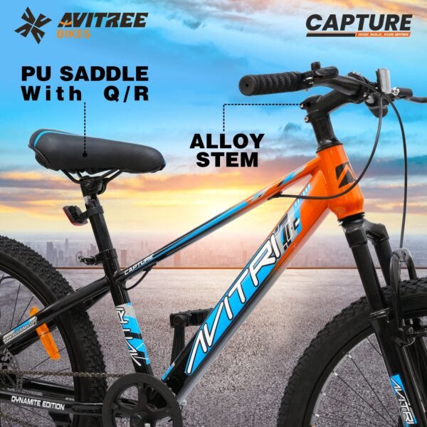 Capture-29 Single Speed Front Suspension Disc Brake Non IBC Black Orange 29 Adult-Mountain Cycle - Image 8