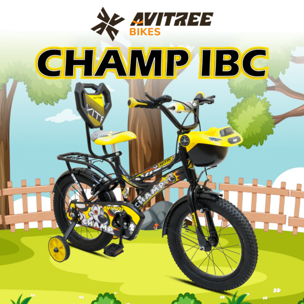 Champ-16 Single Speed Rigid Fork V Brakes IBC Yellow 16 Kids-Recreation Cycle - Image 9