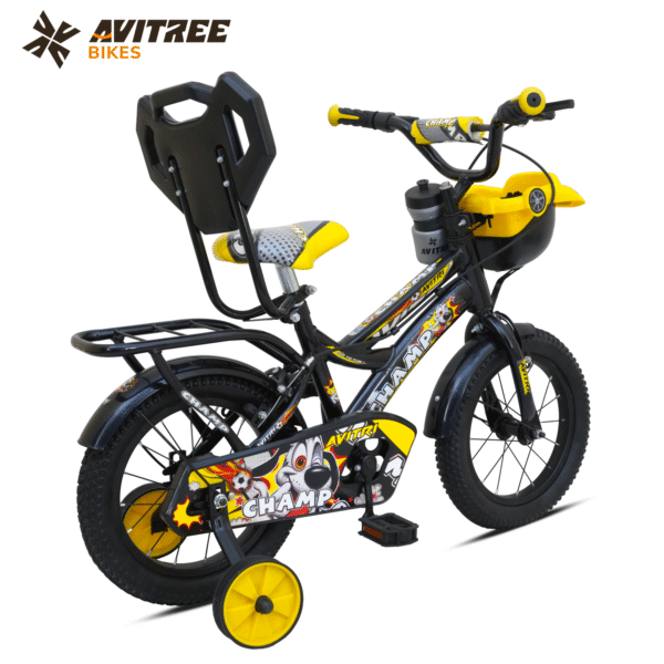 Champ-16 Single Speed Rigid Fork V Brakes IBC Yellow 16 Kids-Recreation Cycle - Image 3