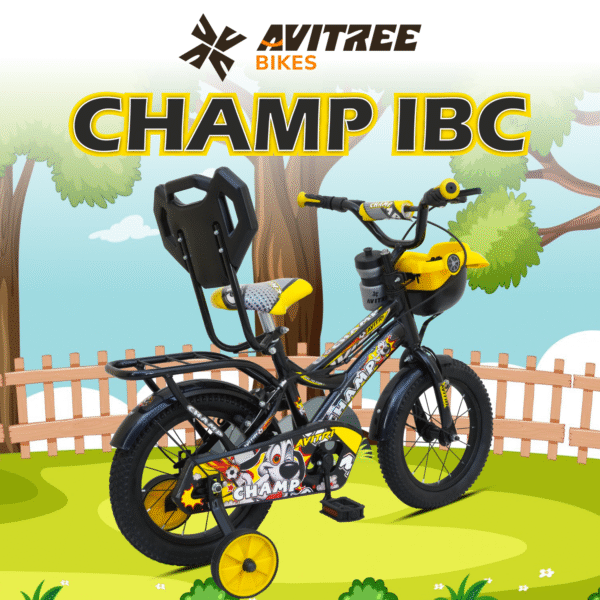 Champ-16 Single Speed Rigid Fork V Brakes IBC Yellow 16 Kids-Recreation Cycle - Image 8