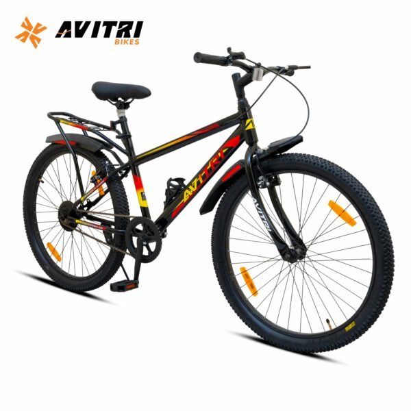 Tremor-26 Single Speed Rigid Fork Disc Brake IBC Black Red 26 Kids-Mountain Cycle - Image 2