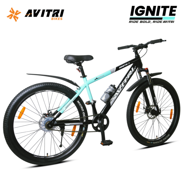 Ignite-29 Single Speed Front Suspension Disc Brake Non IBC Aqua Black 29 Adult-Mountain Cycle - Image 3