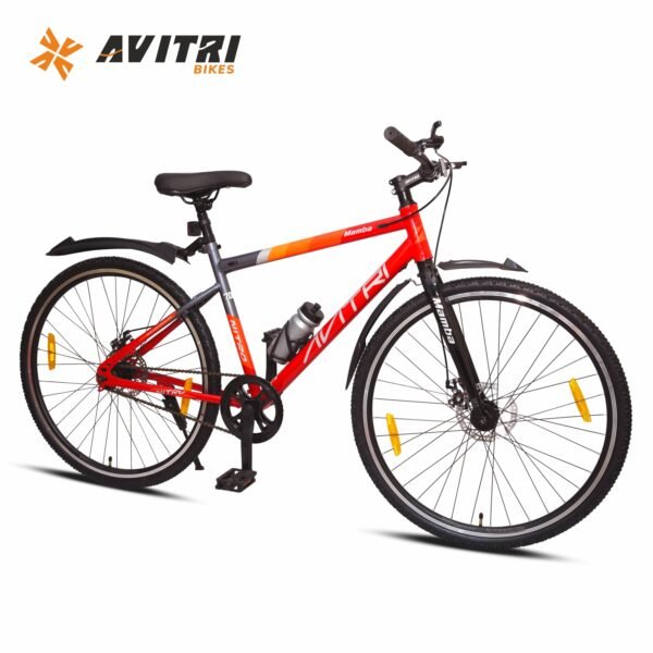 Mamba-700 Single Speed Rigid Fork Disc Brake Non IBC Red 700 Adult-Hybrid Cycle/City Bike - Image 2